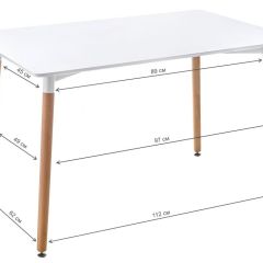 Стол деревянный Table 110 white / wood в Губкинском - gubkinskiy.mebel24.online | фото 2