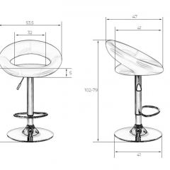 Стул барный DOBRIN MIRA LM-5001 (синий) в Губкинском - gubkinskiy.mebel24.online | фото 3