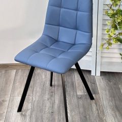 Стул CHILLI-Q SQUARE Oracul 795 Синий, экокожа PU / черный каркас, М-City в Губкинском - gubkinskiy.mebel24.online | фото 4