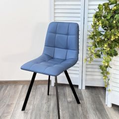 Стул CHILLI-Q SQUARE Oracul 795 Синий, экокожа PU / черный каркас, М-City в Губкинском - gubkinskiy.mebel24.online | фото 6