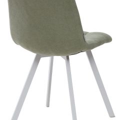 Стул CHILLI SQUARE UF860-11B мятный, ткань/ белый каркас М-City в Губкинском - gubkinskiy.mebel24.online | фото 2