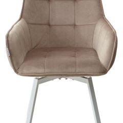 Стул MAVERICK 360 град. поворот. BLUVEL-40 BEIGE/ белый каркас, М-City в Губкинском - gubkinskiy.mebel24.online | фото 7