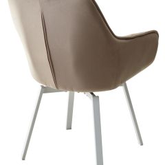 Стул MAVERICK 360 град. поворот. BLUVEL-40 BEIGE/ белый каркас, М-City в Губкинском - gubkinskiy.mebel24.online | фото 9