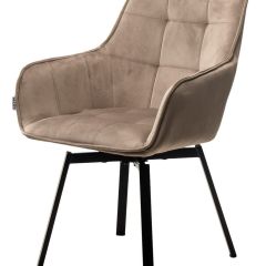 Стул MAVERICK 360 град. поворот. BLUVEL-40 BEIGE/ черный каркас, М-City в Губкинском - gubkinskiy.mebel24.online | фото 4