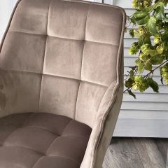 Стул MAVERICK 360 град. поворот. BLUVEL-40 BEIGE/ черный каркас, М-City в Губкинском - gubkinskiy.mebel24.online | фото 6