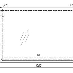 Зеркало Dream 100 alum с подсветкой Sansa (SD1024Z) в Губкинском - gubkinskiy.mebel24.online | фото 7