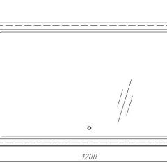 Зеркало Galaxy 120 alum с подсветкой Sansa (SG1010Z) в Губкинском - gubkinskiy.mebel24.online | фото 7