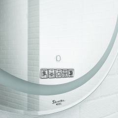 Зеркало Gia 75 white с подсветкой Sansa (SGa1044Z) в Губкинском - gubkinskiy.mebel24.online | фото 4