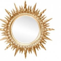 Зеркало круглое золото (1810(1) в Губкинском - gubkinskiy.mebel24.online | фото 1