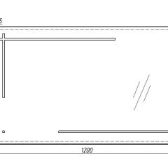 Зеркало Ray 120 black с подсветкой Sansa (SR1034Z) в Губкинском - gubkinskiy.mebel24.online | фото 6