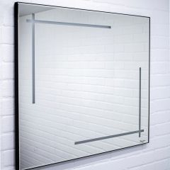 Зеркало Ray 90 black с подсветкой Sansa (SR1036Z) в Губкинском - gubkinskiy.mebel24.online | фото 2