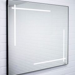 Зеркало Ray 90 black с подсветкой Sansa (SR1036Z) в Губкинском - gubkinskiy.mebel24.online | фото 3