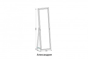 АЛЕКСАНДРИЯ-9.1 Зеркало напольное в Губкинском - gubkinskiy.mebel24.online | фото 2