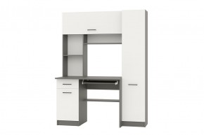 АЛЬФА Стол рабочий (графит/белый) в Губкинском - gubkinskiy.mebel24.online | фото 1