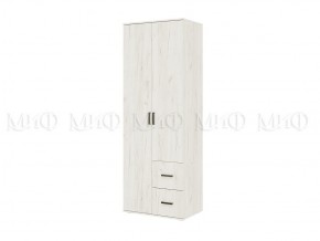 АЛТЕЯ Шкаф 2-х ств (Дуб крафт белый) в Губкинском - gubkinskiy.mebel24.online | фото 1