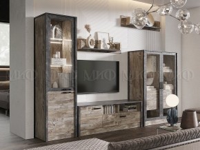 Амели Шкаф-стекло (Дуб Юкон-Бетон темный) в Губкинском - gubkinskiy.mebel24.online | фото 3