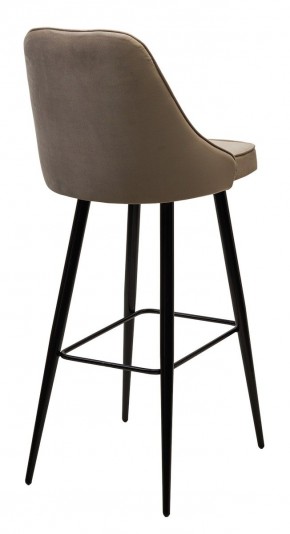 Барный стул NEPAL-BAR БЕЖЕВЫЙ #5, велюр/ черный каркас (H=78cm) М-City в Губкинском - gubkinskiy.mebel24.online | фото 2