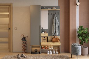 БАСКО Прихожая К3 (графит) в Губкинском - gubkinskiy.mebel24.online | фото
