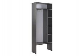 БАСКО Прихожая К5 (графит) в Губкинском - gubkinskiy.mebel24.online | фото 10