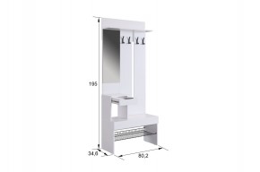 БАСКО Прихожая К5 (графит) в Губкинском - gubkinskiy.mebel24.online | фото 3