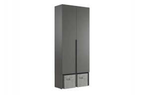 БАСКО Прихожая К5 (графит) в Губкинском - gubkinskiy.mebel24.online | фото 7