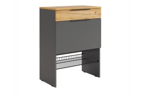 БАСКО Прихожая К8 (графит) в Губкинском - gubkinskiy.mebel24.online | фото 6