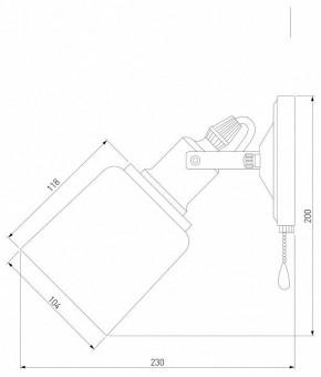 Бра Eurosvet Astor 70111/1 черный в Губкинском - gubkinskiy.mebel24.online | фото 4