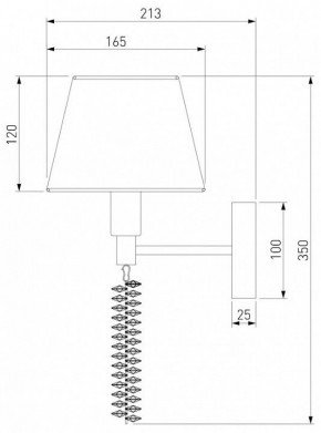 Бра Eurosvet Charuel 60148/1 матовое золото в Губкинском - gubkinskiy.mebel24.online | фото