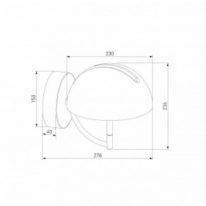 Бра Eurosvet Emisfero 50083/1 LED золото в Губкинском - gubkinskiy.mebel24.online | фото 3