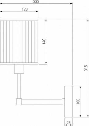 Бра Eurosvet Inari 60144/1 золото в Губкинском - gubkinskiy.mebel24.online | фото 3