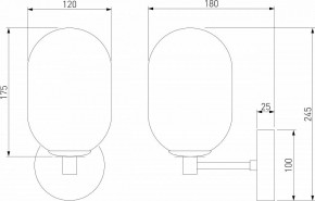 Бра Eurosvet Loona 60161 латунь в Губкинском - gubkinskiy.mebel24.online | фото 4