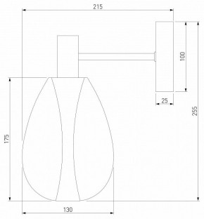 Бра Eurosvet Magma 60175/1 латунь в Губкинском - gubkinskiy.mebel24.online | фото 3