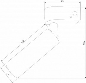 Бра Eurosvet Pitch 20143/1 LED титан в Губкинском - gubkinskiy.mebel24.online | фото 3