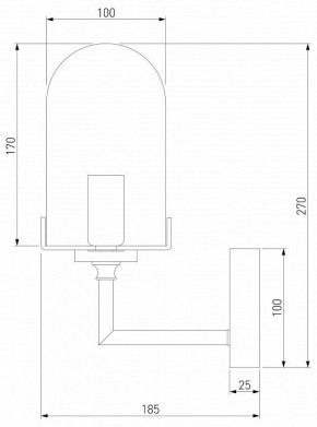 Бра Eurosvet Pluto 60156/1 хром в Губкинском - gubkinskiy.mebel24.online | фото 2