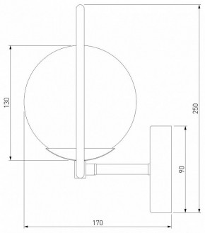 Бра Eurosvet Ringo 50289 хром в Губкинском - gubkinskiy.mebel24.online | фото 2