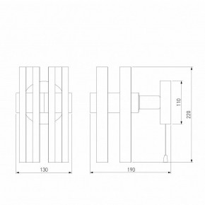 Бра Eurosvet Spada 70116/1 черный в Губкинском - gubkinskiy.mebel24.online | фото 4