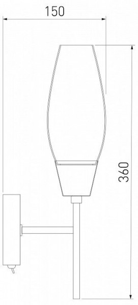 Бра Eurosvet Thalia 60140/1 сатин-никель в Губкинском - gubkinskiy.mebel24.online | фото 3