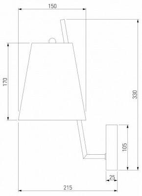 Бра Eurosvet Topanga 60173/1 латунь в Губкинском - gubkinskiy.mebel24.online | фото 5