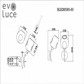 Бра EVOLUCE Besano SLE205301-01 в Губкинском - gubkinskiy.mebel24.online | фото 7