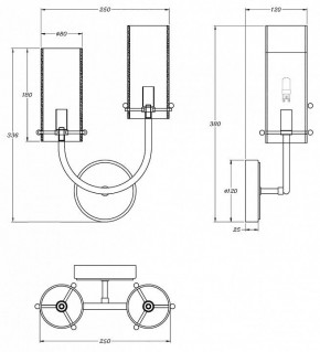 Бра Maytoni Arco MOD223WL-02BS1 в Губкинском - gubkinskiy.mebel24.online | фото 3