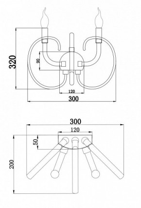 Бра Maytoni Atlanta MOD051WL-02TR в Губкинском - gubkinskiy.mebel24.online | фото 3