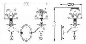 Бра Maytoni Brionia ARM172-02-G в Губкинском - gubkinskiy.mebel24.online | фото 3