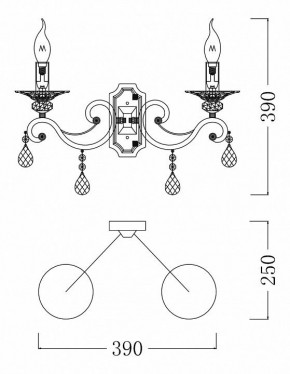 Бра Maytoni Grace ARM247-02-G в Губкинском - gubkinskiy.mebel24.online | фото 4