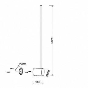 Бра Maytoni Light stick MOD237WL-L6B3K в Губкинском - gubkinskiy.mebel24.online | фото 3