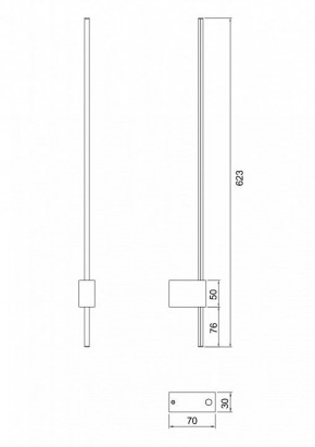 Бра Maytoni Pars C070WL-L6GB3K в Губкинском - gubkinskiy.mebel24.online | фото 3