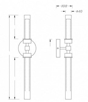 Бра Maytoni Stelo MOD116WL-L7B3K в Губкинском - gubkinskiy.mebel24.online | фото 3