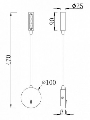 Бра Maytoni Stem C035WL-L3B3K в Губкинском - gubkinskiy.mebel24.online | фото 7
