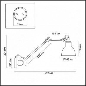 Бра Odeon Light Arta 4125/1WD в Губкинском - gubkinskiy.mebel24.online | фото 4
