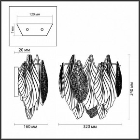 Бра Odeon Light Lace 5052/3W в Губкинском - gubkinskiy.mebel24.online | фото 4