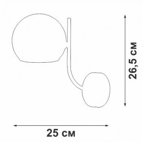 Бра Vitaluce V39570 V39570-8/1A в Губкинском - gubkinskiy.mebel24.online | фото 2